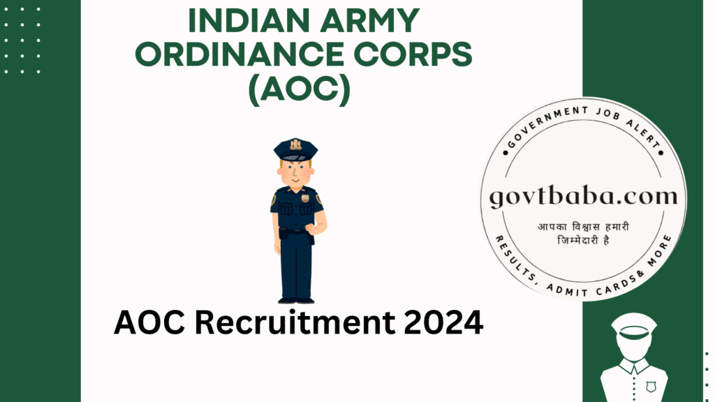 INDIAN ARMY ORDINANCE CORPS RECRUITMENT
AOC RECRUITMENT
AOC RECRUITMENT 2024 Admit Card