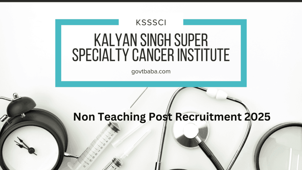 KSSSCI NON TEACHING RECRUITMENT