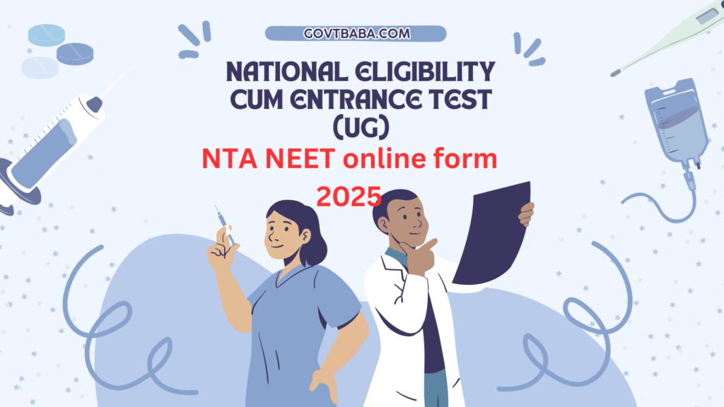 NTA Neet UG online form 2025